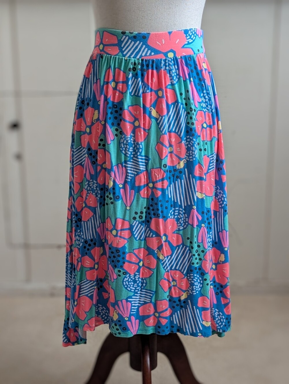 Girls Floral Maxi Skirt